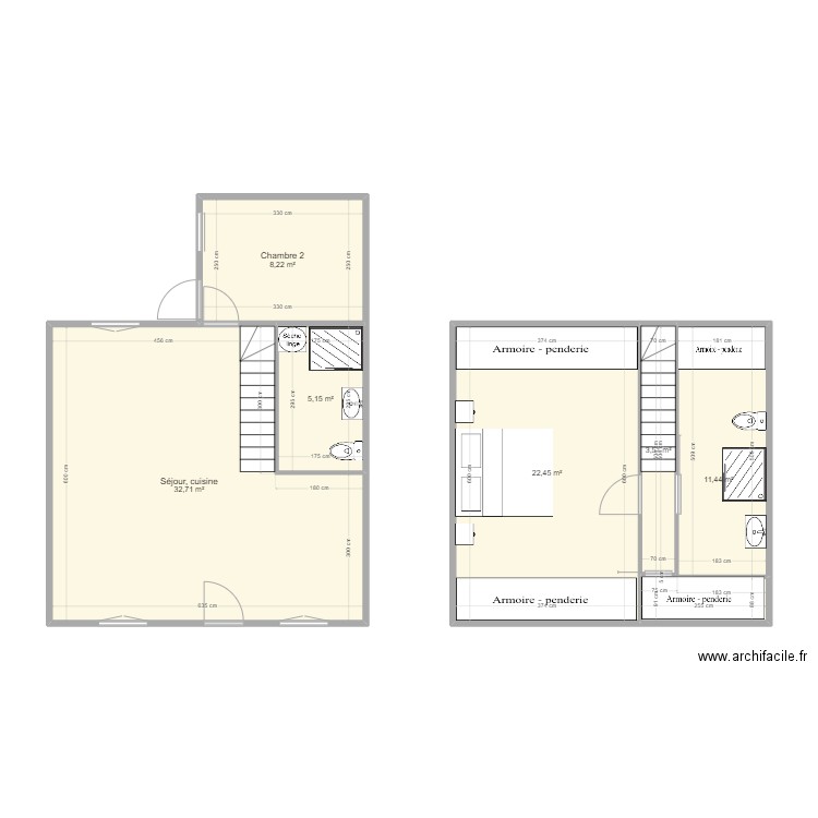 PLAN MAISON. Plan de 6 pièces et 83 m2