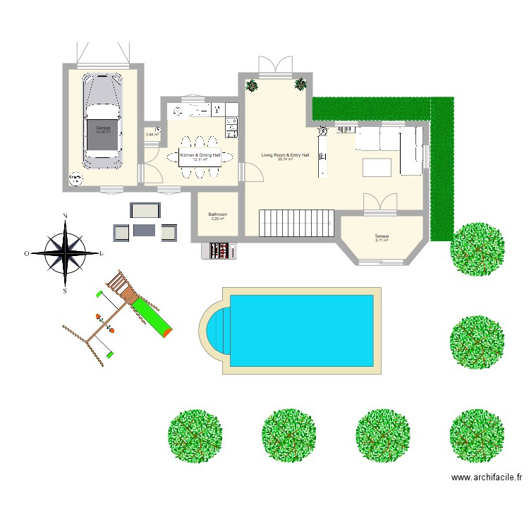A Cool House. Plan de 0 pièce et 0 m2