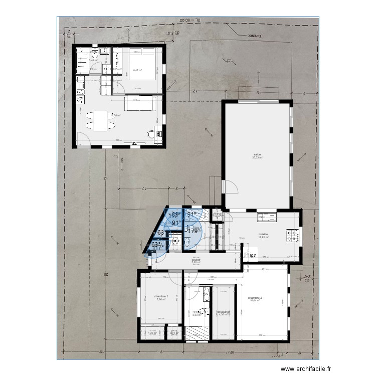 casitas 2 travail. Plan de 0 pièce et 0 m2