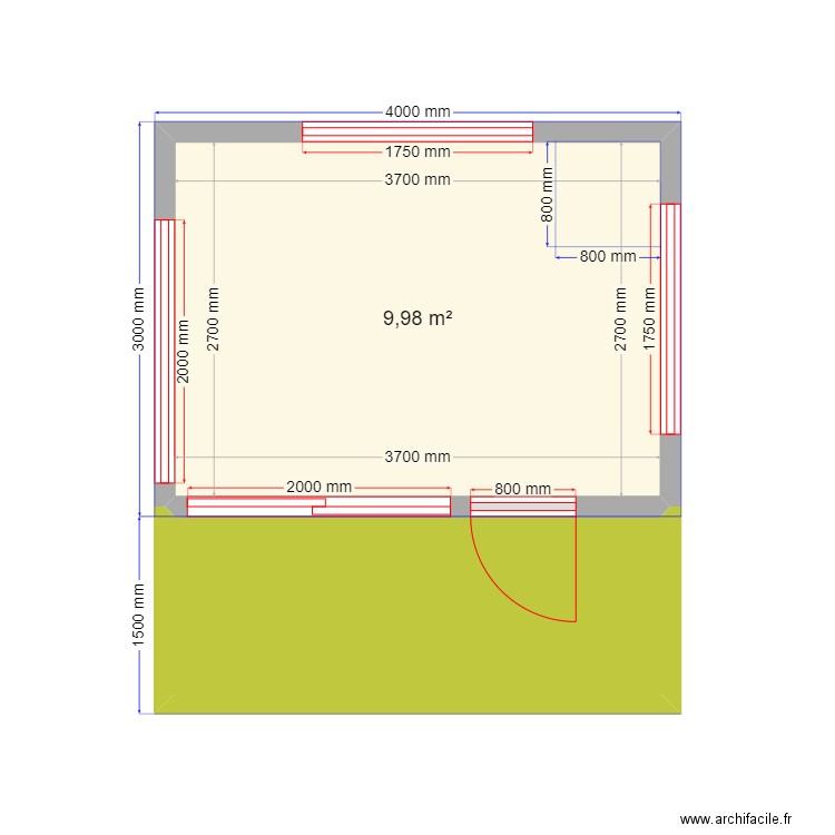 4 6 ж. Plan de 0 pièce et 0 m2