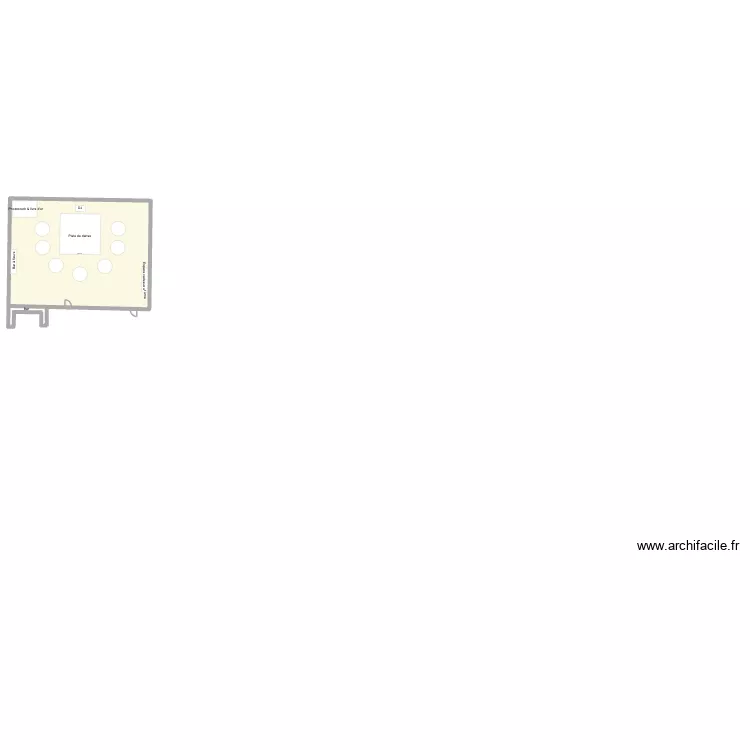 Charlotte et Thierry. Plan de 1 Pièce et 224 m²