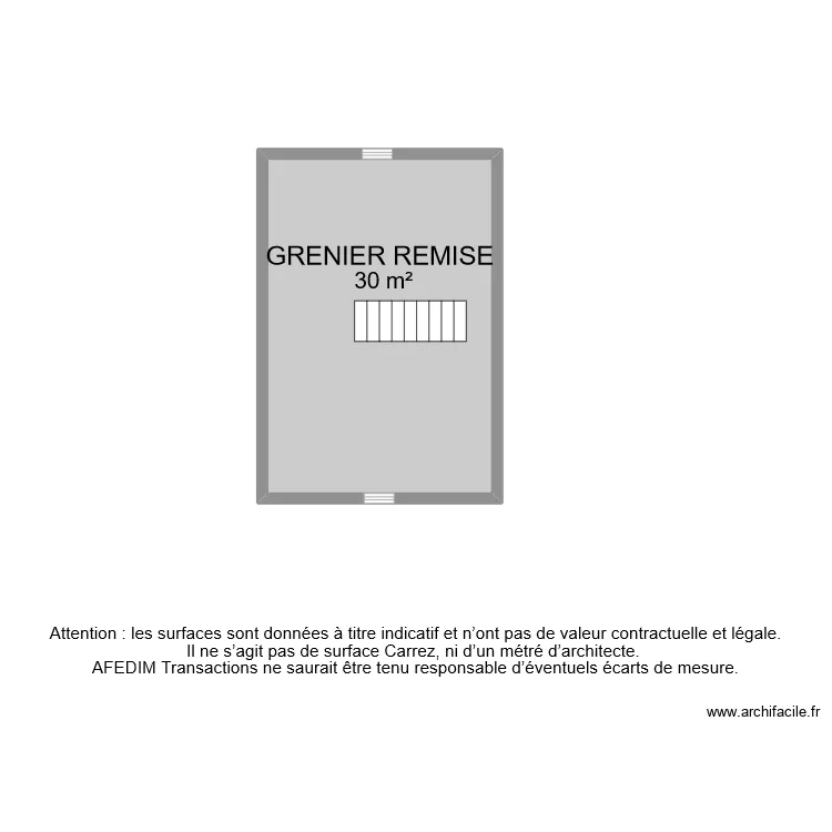 BI 7710 GRENIER REMISE . Plan de 