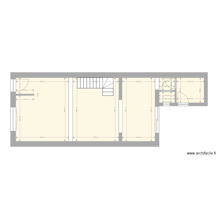 Fontaine Rez De Chaussée Projeté. Plan de 0 pièce et 0 m2