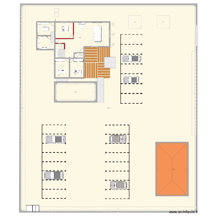 vue d'ensemble avec les extérieur 08/06/2022. Plan de 7 pièces et 2284 m2