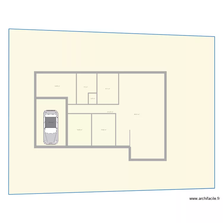 Maison Passerelle. Plan de 
