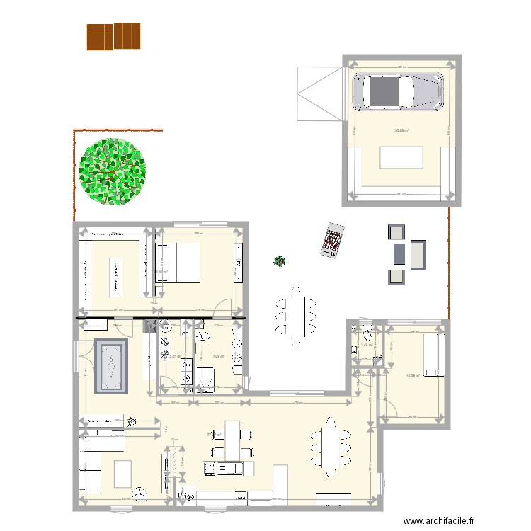 maison 1. Plan de 0 pièce et 0 m2