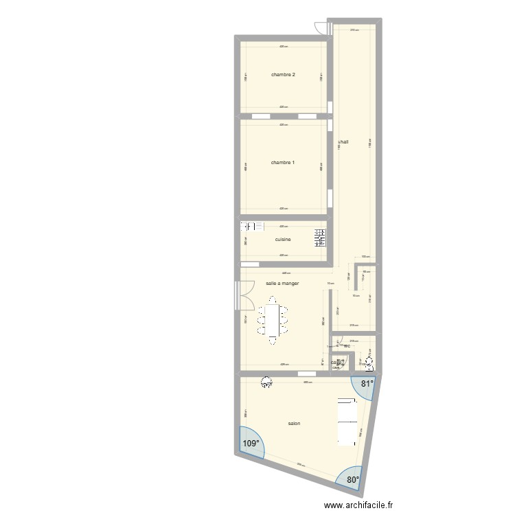 vaudignies. Plan de 0 pièce et 0 m2