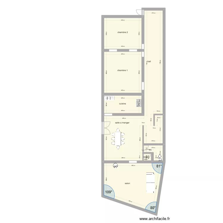 vaudignies. Plan de 