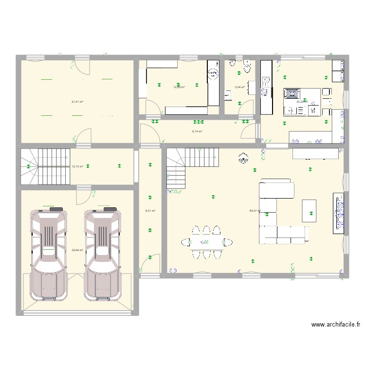 Reno RDC. Plan de 0 pièce et 0 m2