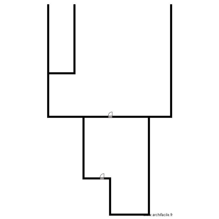 COMMERCY MAIRIE. Plan de 2 pièces et 377 m2