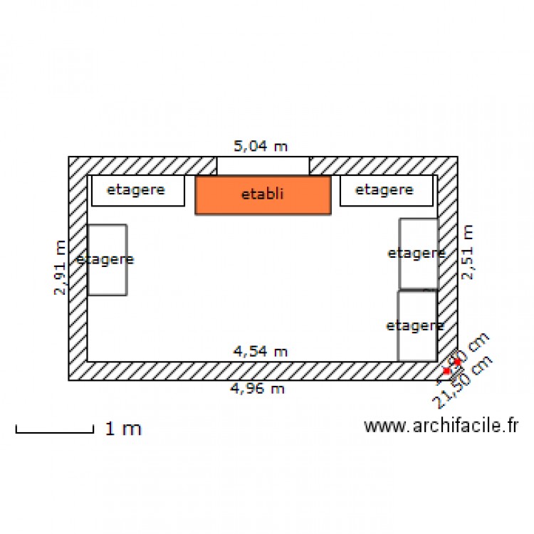 garage 1. Plan de 0 pièce et 0 m2