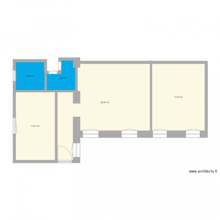 Molnar 17 aménagé 2 chambres. Plan de 0 pièce et 0 m2