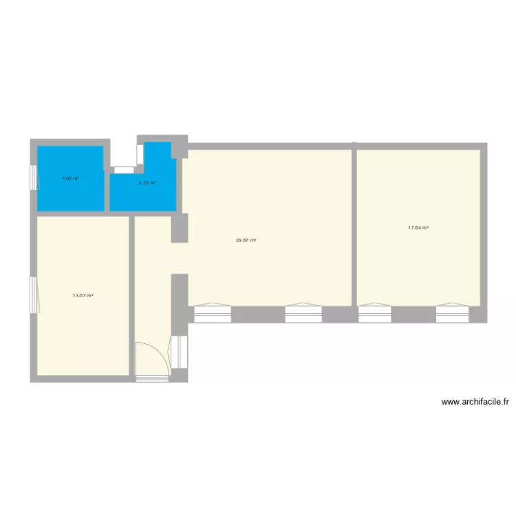 Molnar 17 aménagé 2 chambres. Plan de Molnar 17 aménagé 2 chambres. Plan de