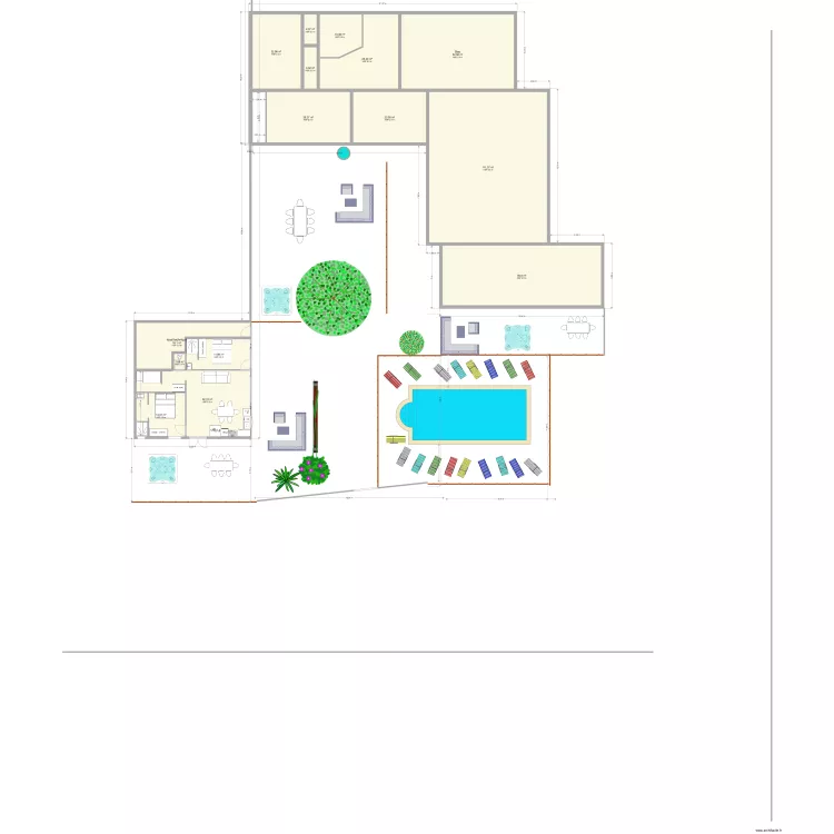Maison maman. Plan de 
