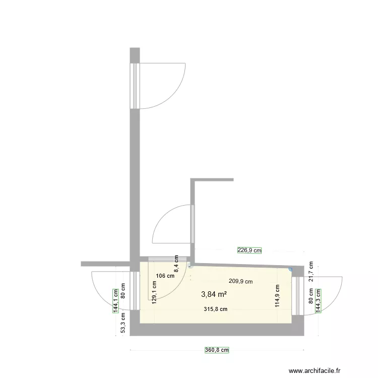 Palier apr&eacute;s. Plan de 