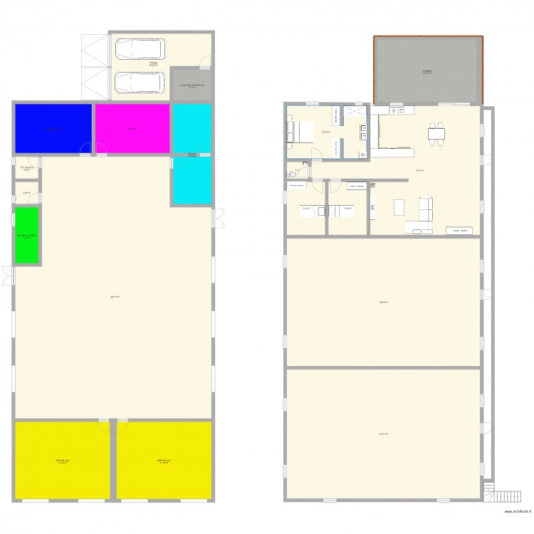 salle de sport. Plan de 0 pièce et 0 m2