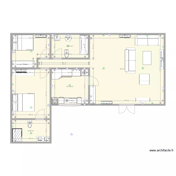 Maison NGO. Plan de 