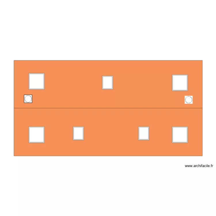 toiture projet. Plan de 