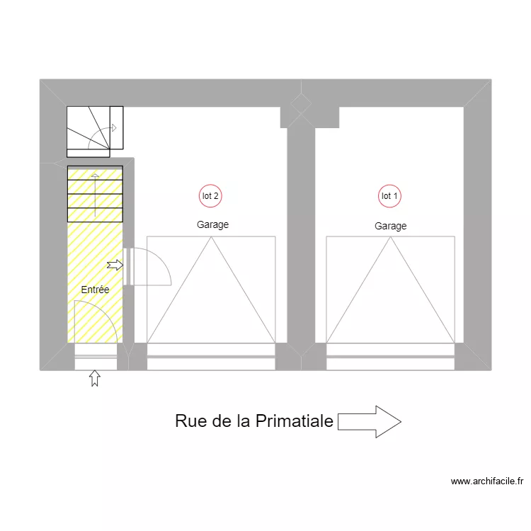 Primatiale. Plan de 