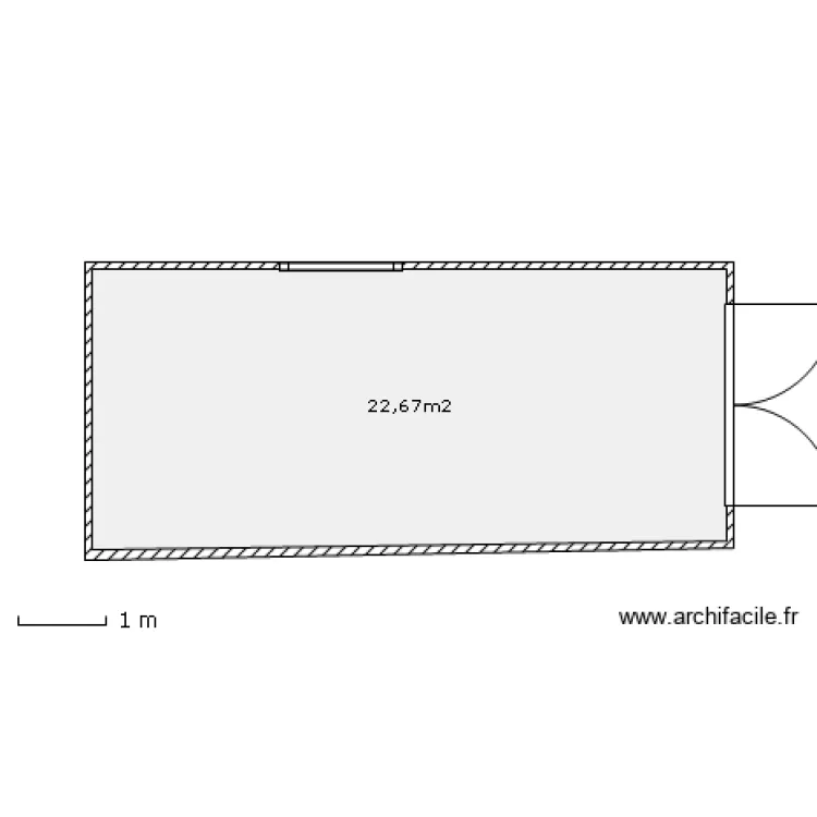 Projet  extension garage . Plan de 