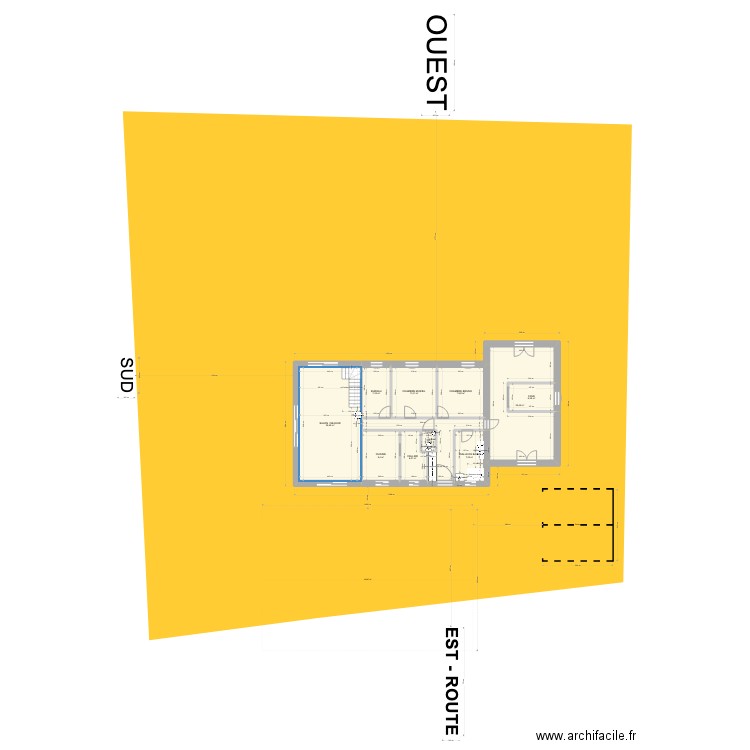 PLAN MAISON POUR CONSTRUCTEUR. Plan de 11 pièces et 140 m2