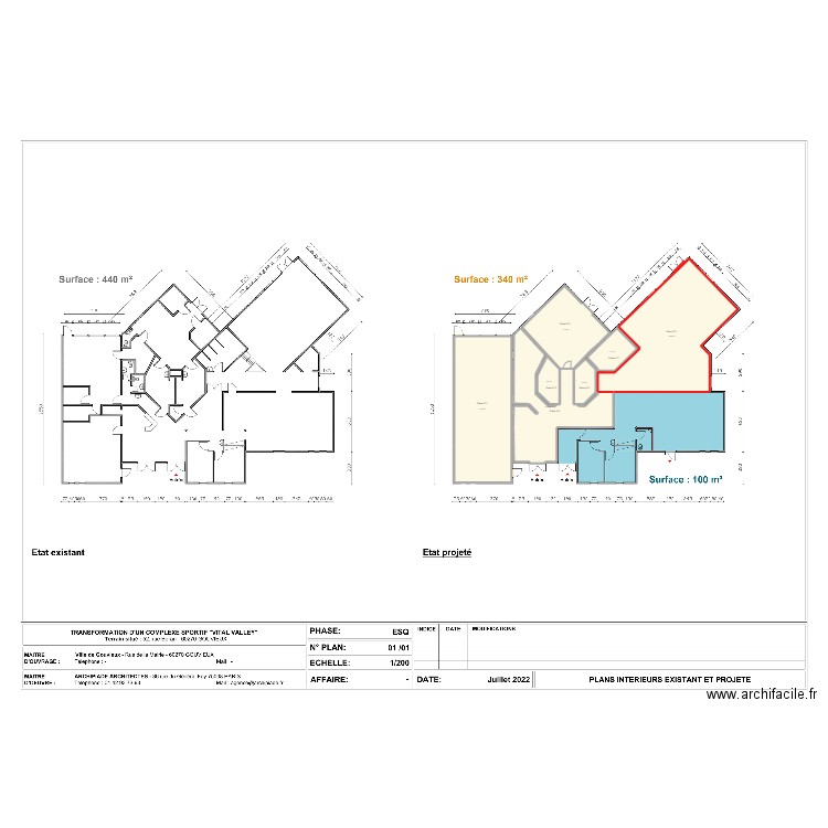 Ville de Gouvieux Vrs 2. Plan de 7 pièces et 338 m2