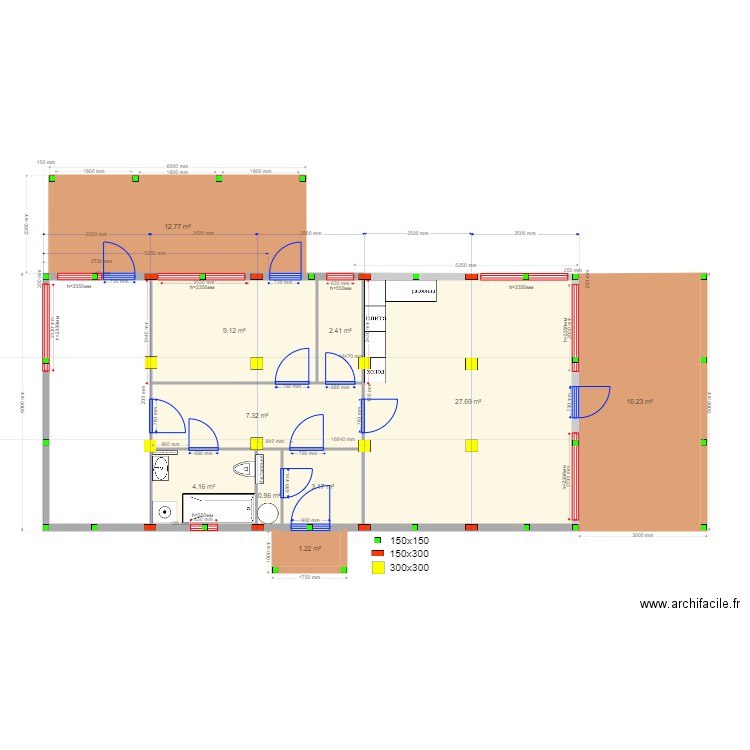 60 2 svaiii. Plan de 0 pièce et 0 m2