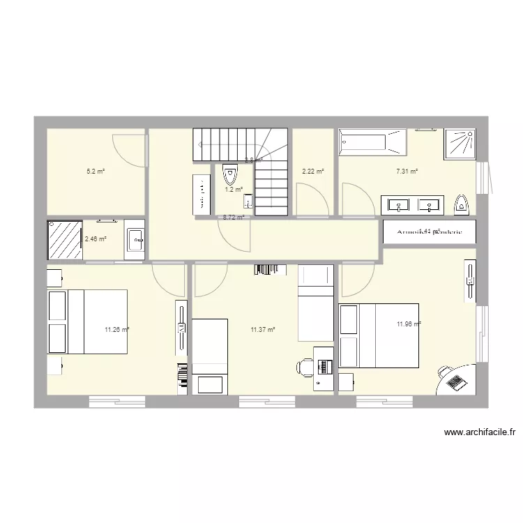 papa etage 2. Plan de 