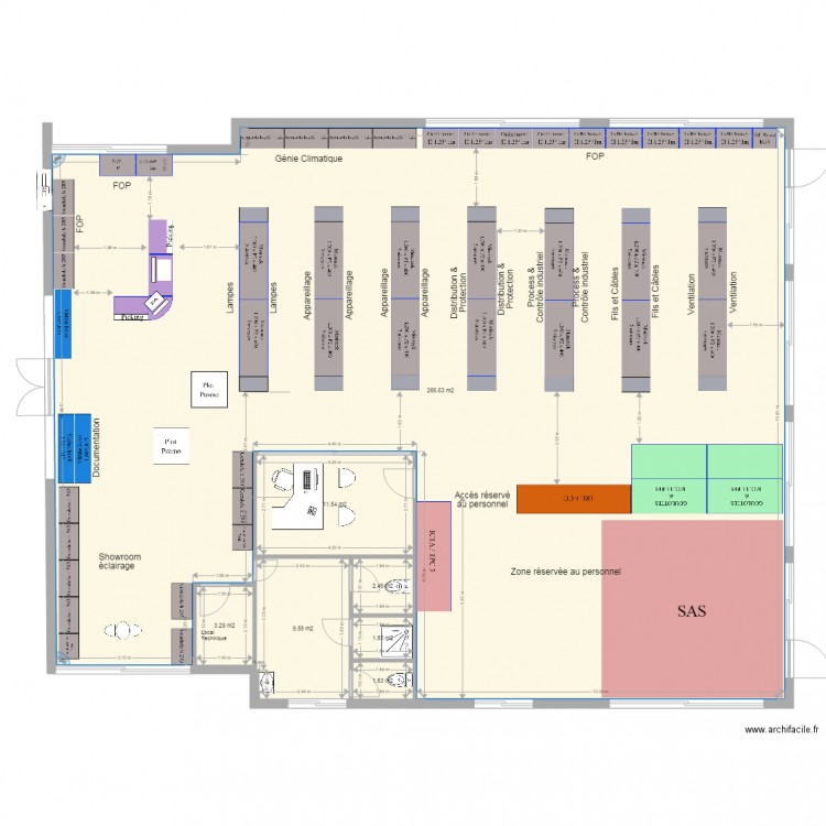 Aménagement BS2 Sept 2016. Plan de 0 pièce et 0 m2