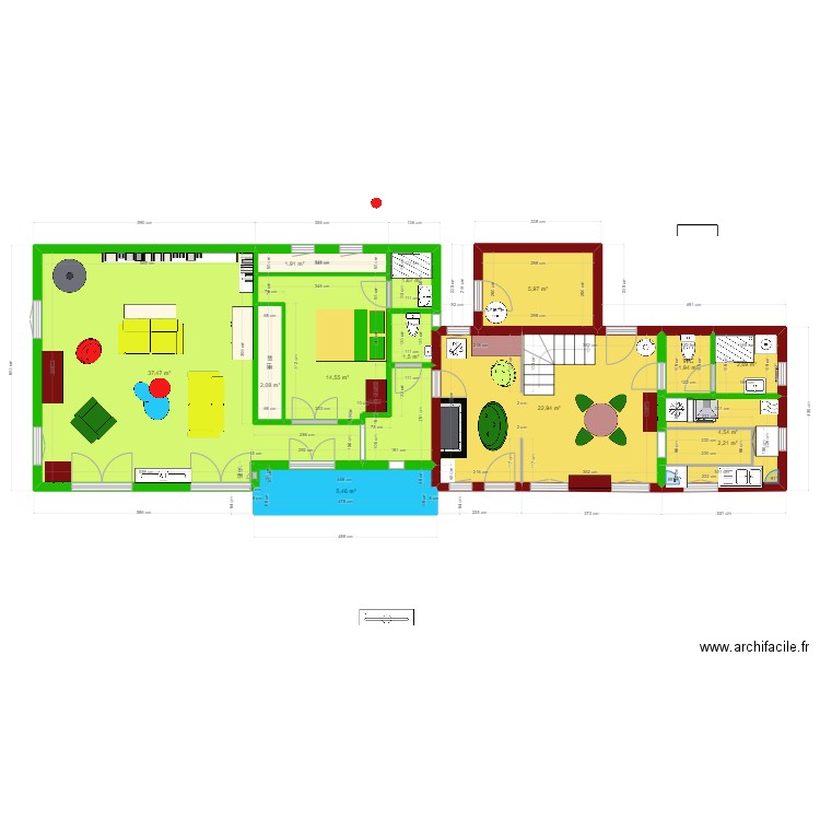 MODIF 3 PLAN SUPER ECONOMIQUE 29 MARS 23. Plan de 13 pièces et 105 m2