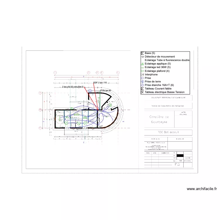 RDC Bat acceuil ELEC. Plan de 