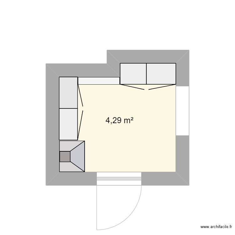 Cuisine haut. Plan de 0 pièce et 0 m2