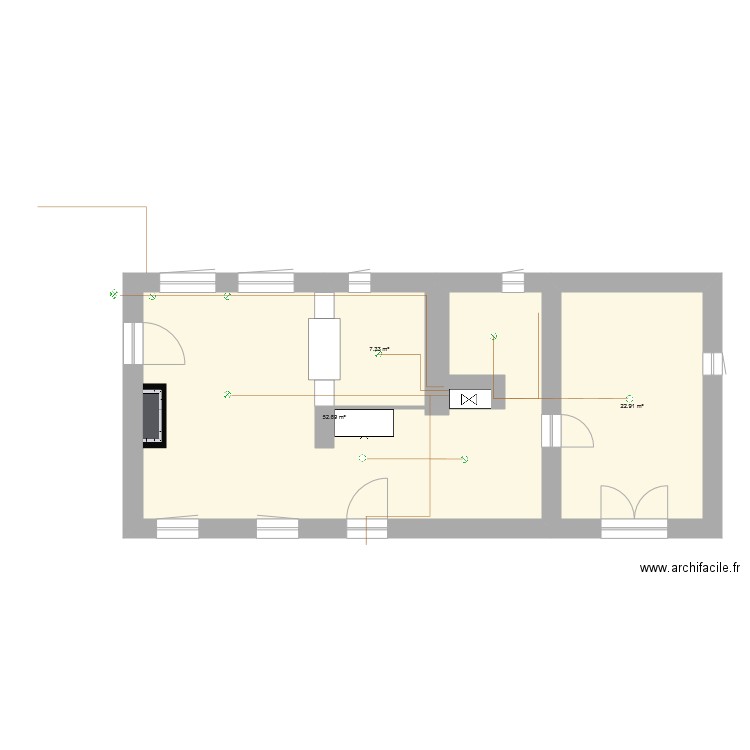 plan projet éclairage. Plan de 0 pièce et 0 m2