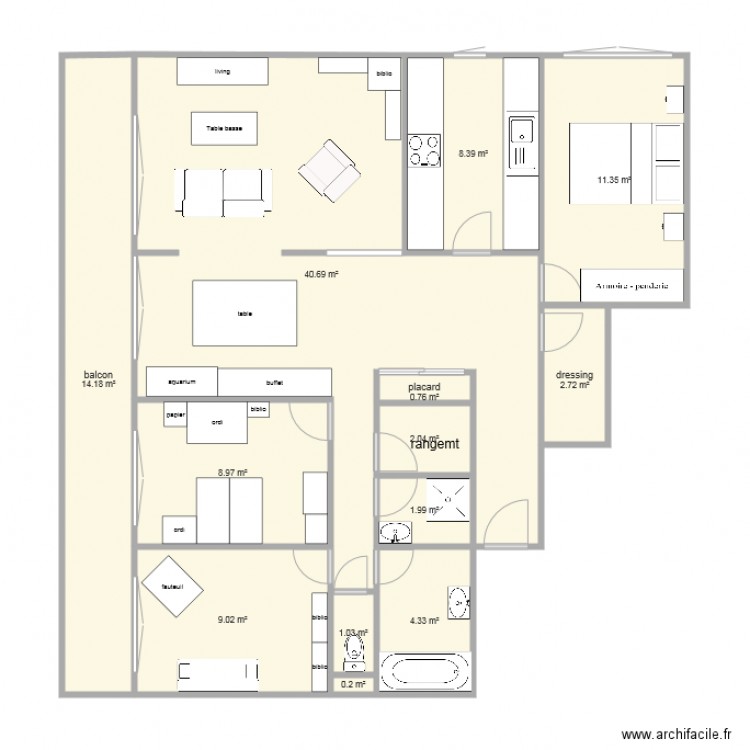 sejour yerres. Plan de 0 pièce et 0 m2