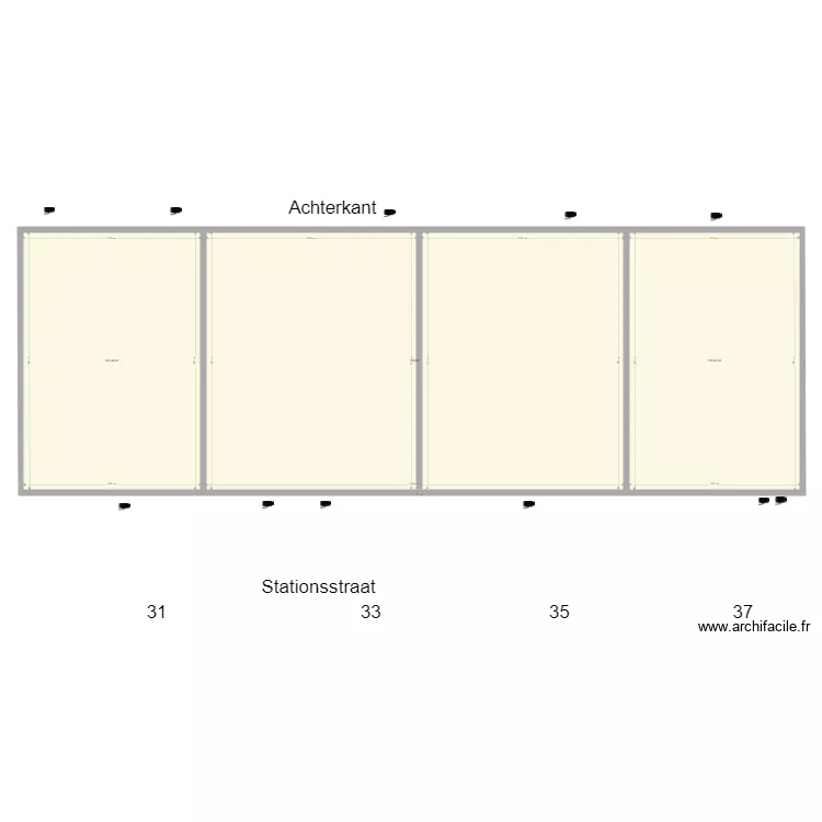plan caméras 4 bâtiments. Plan de plan caméras 4 bâtiments. Plan de