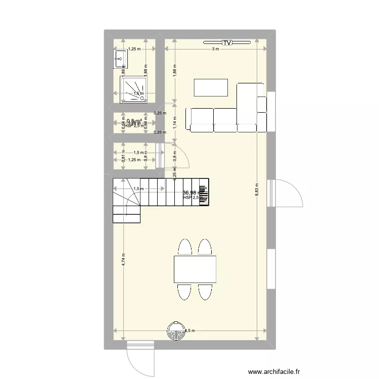 MAISON. Plan de 