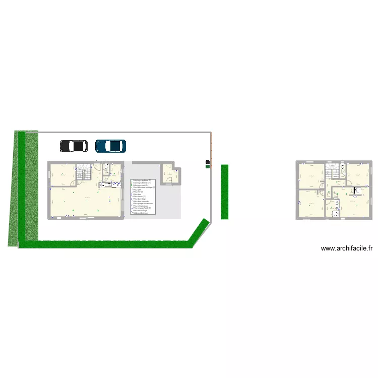 plan de maison etage. Plan de 