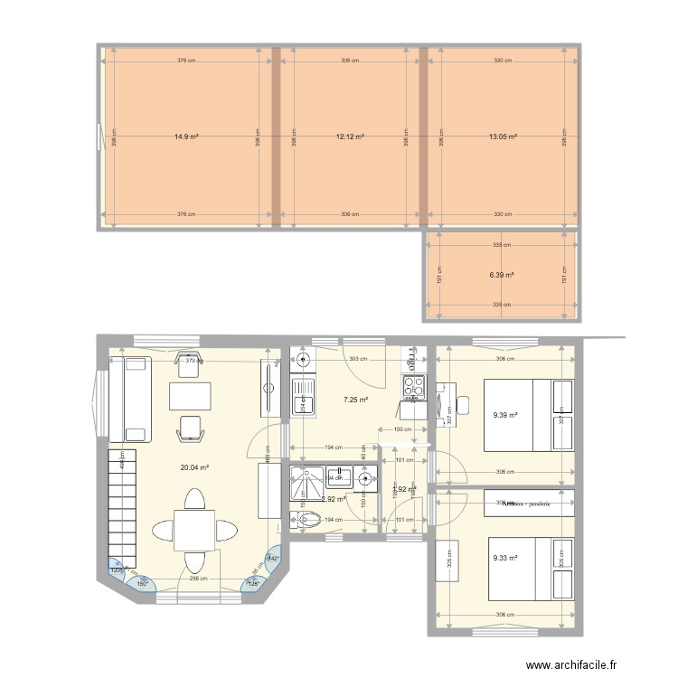 MODIFIE. Plan de 0 pièce et 0 m2