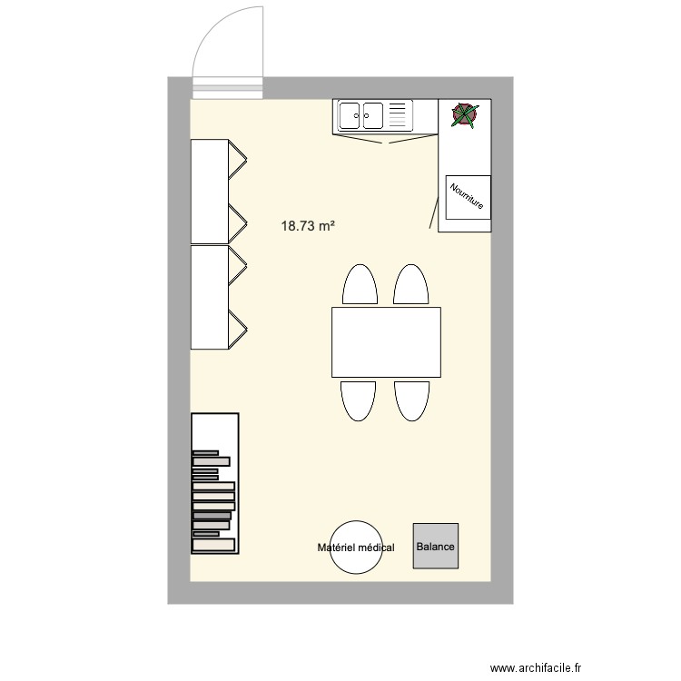 Salle de pause. Plan de 0 pièce et 0 m2