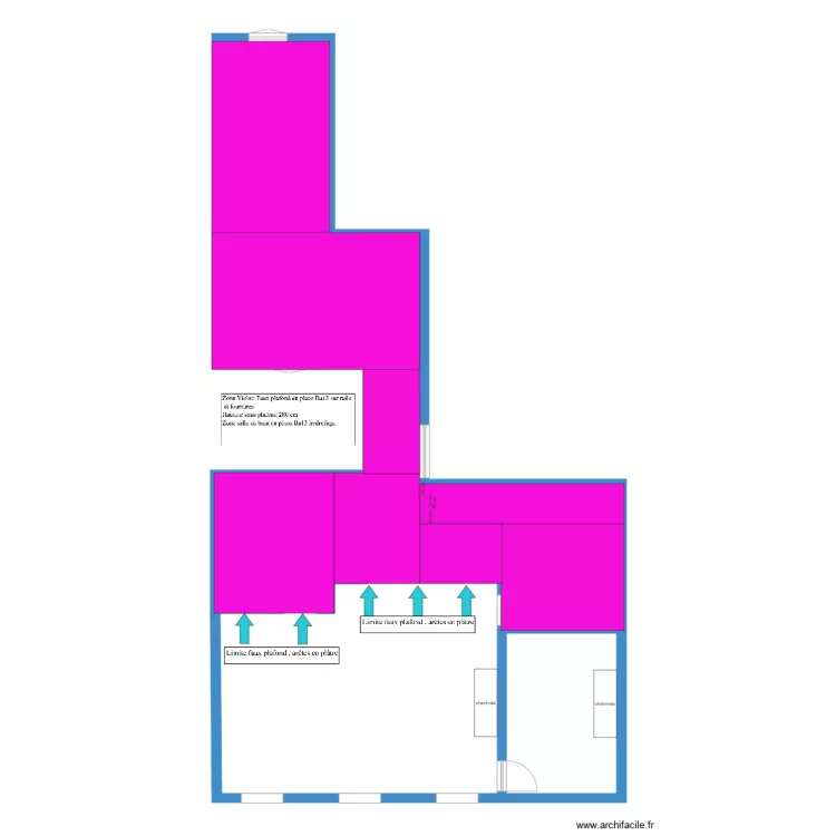 BRINGANT zone faux plafond. Plan de BRINGANT zone faux plafond. Plan de