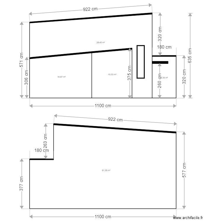 t ml5. Plan de 5 pièces et 120 m2