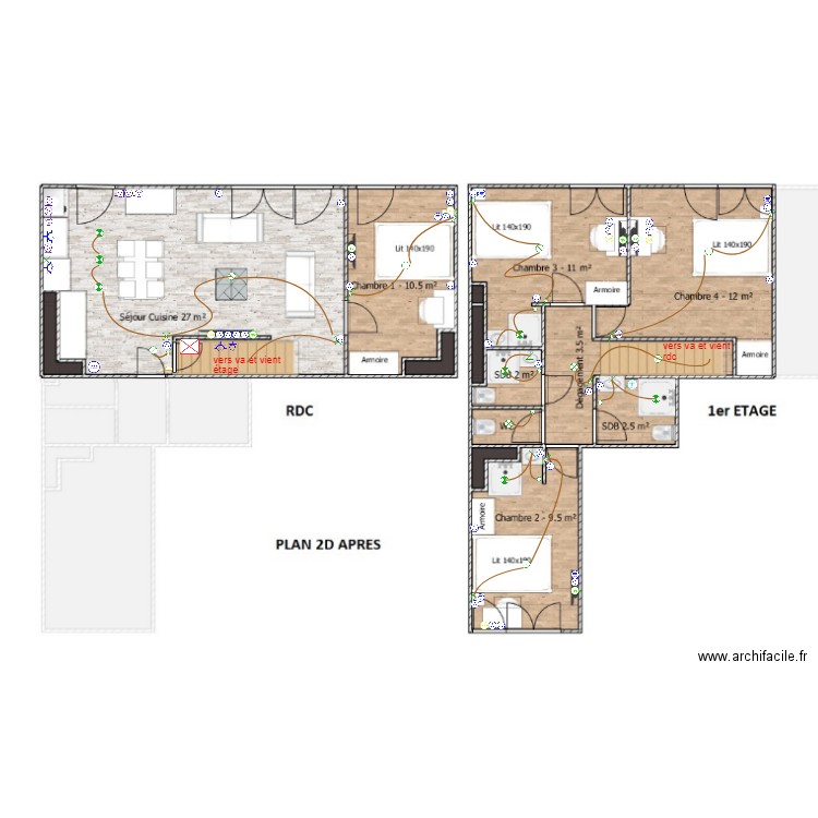 plan dewoitine rdc. Plan de 0 pièce et 0 m2