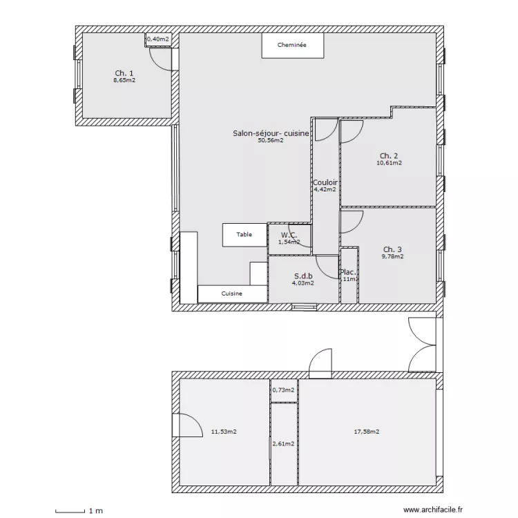 72, imp boh&egrave;me, . Plan de 