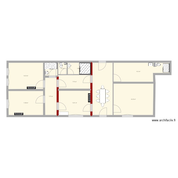 rdc initial bonnes mesures hotes1. Plan de 0 pièce et 0 m2