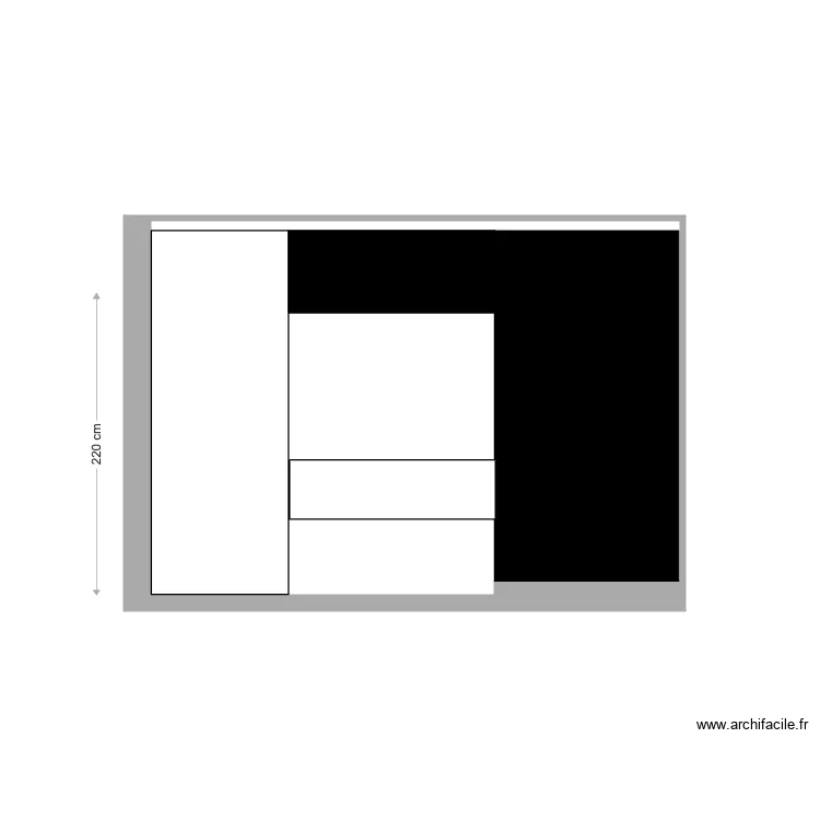 ELEVATION SDB CHAMBRE PARENTALE . Plan de 