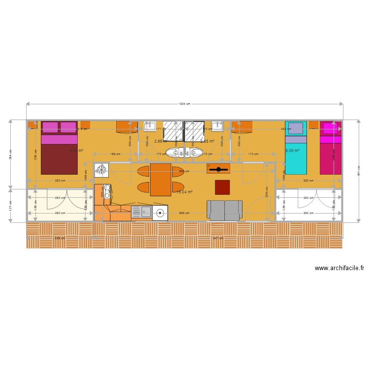 MODELE W 2. Plan de 0 pièce et 0 m2