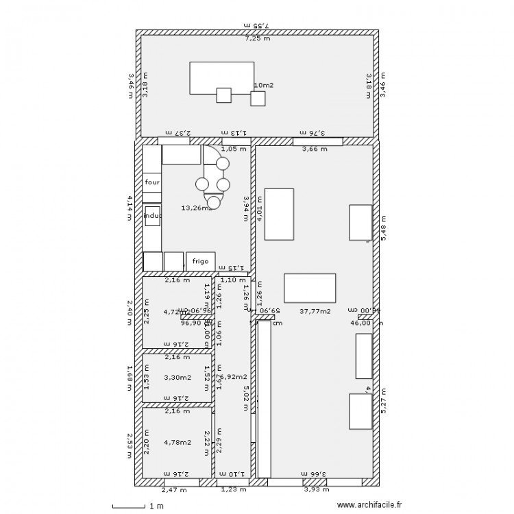 lacour_cuisine_bonnesmesures. Plan de 0 pièce et 0 m2