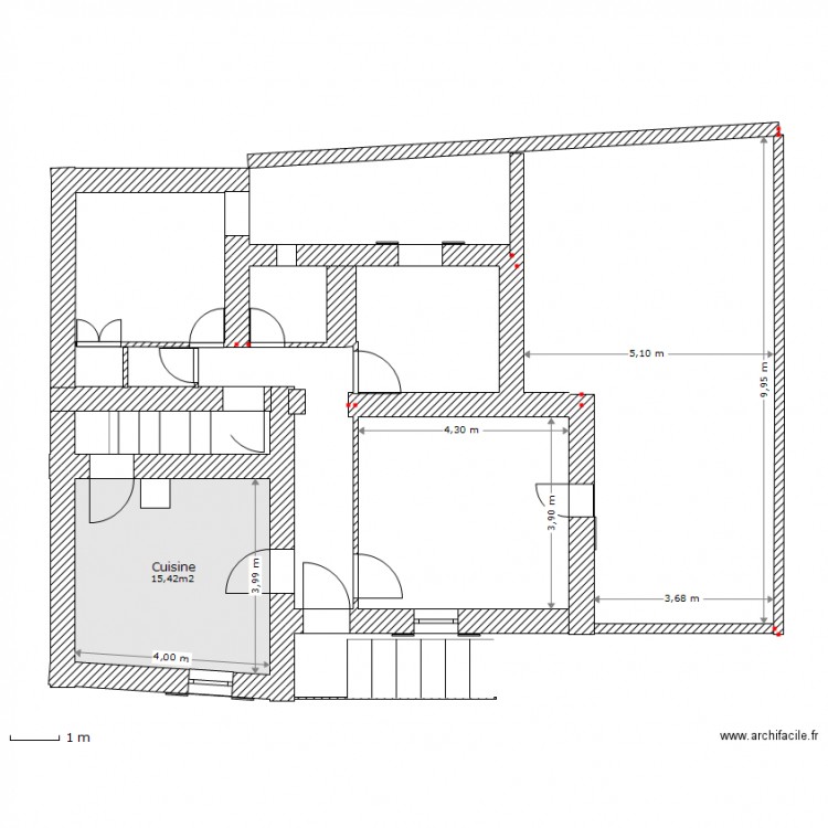 RdC Clarensac. Plan de 0 pièce et 0 m2