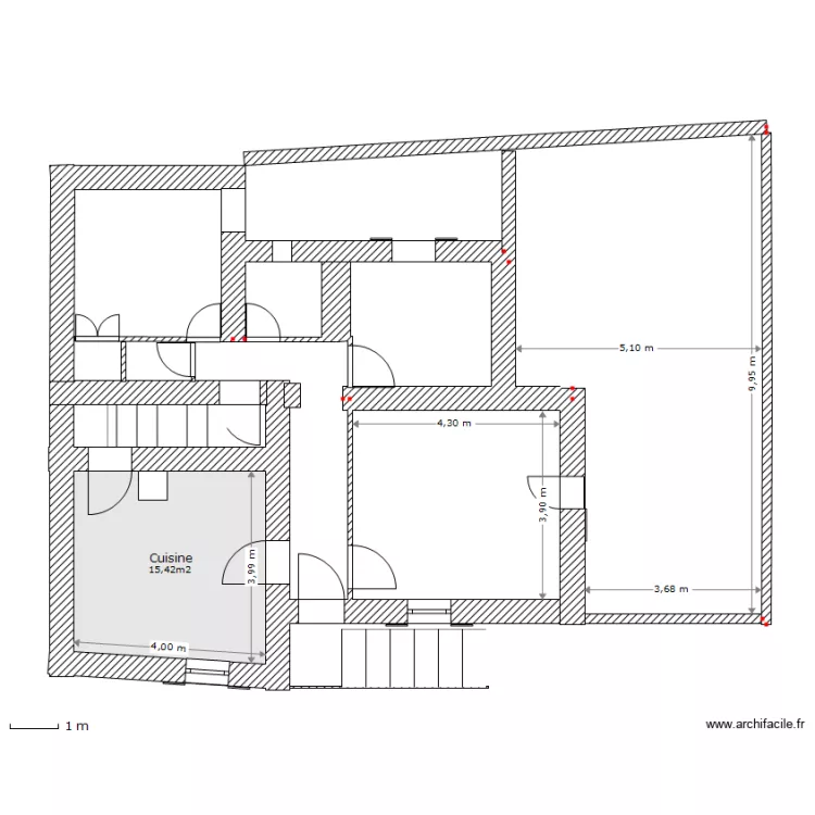 RdC Clarensac. Plan de RdC Clarensac. Plan de