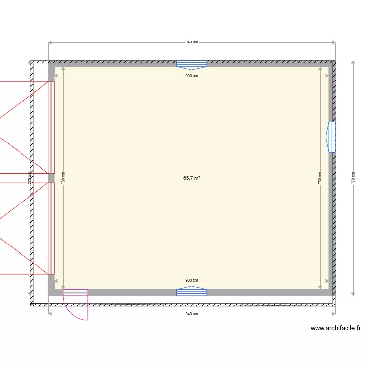 Garage voiture et dalle. Plan de Garage voiture et dalle. Plan de